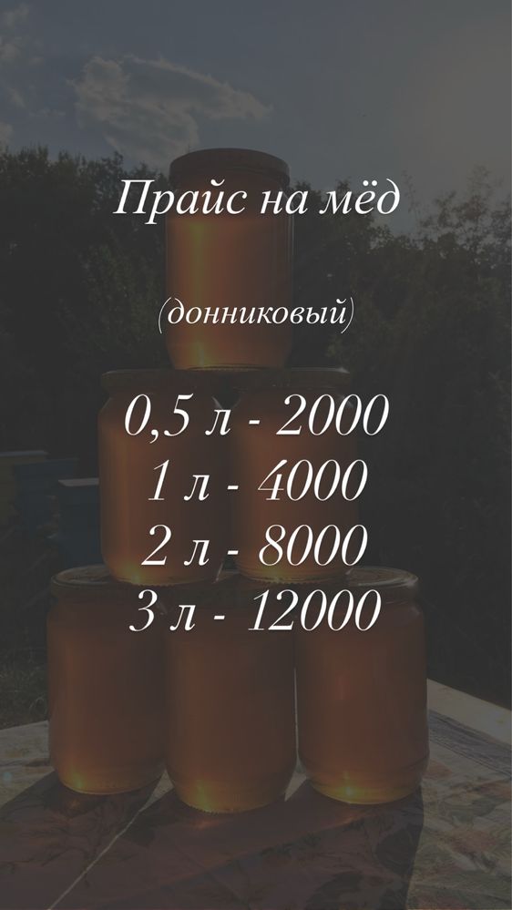 Мед натуральный донниковый