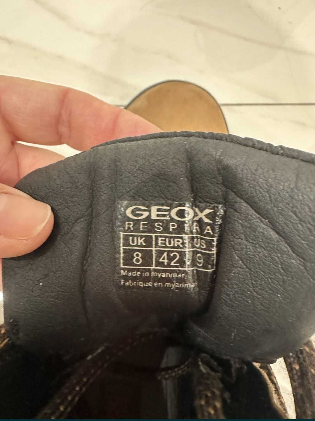 Зимние ботинки Geox. Нубук, Оригинал, 42 размер