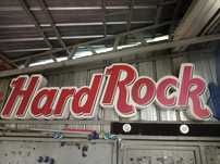Продам световые буквы , надпись Hard Rock