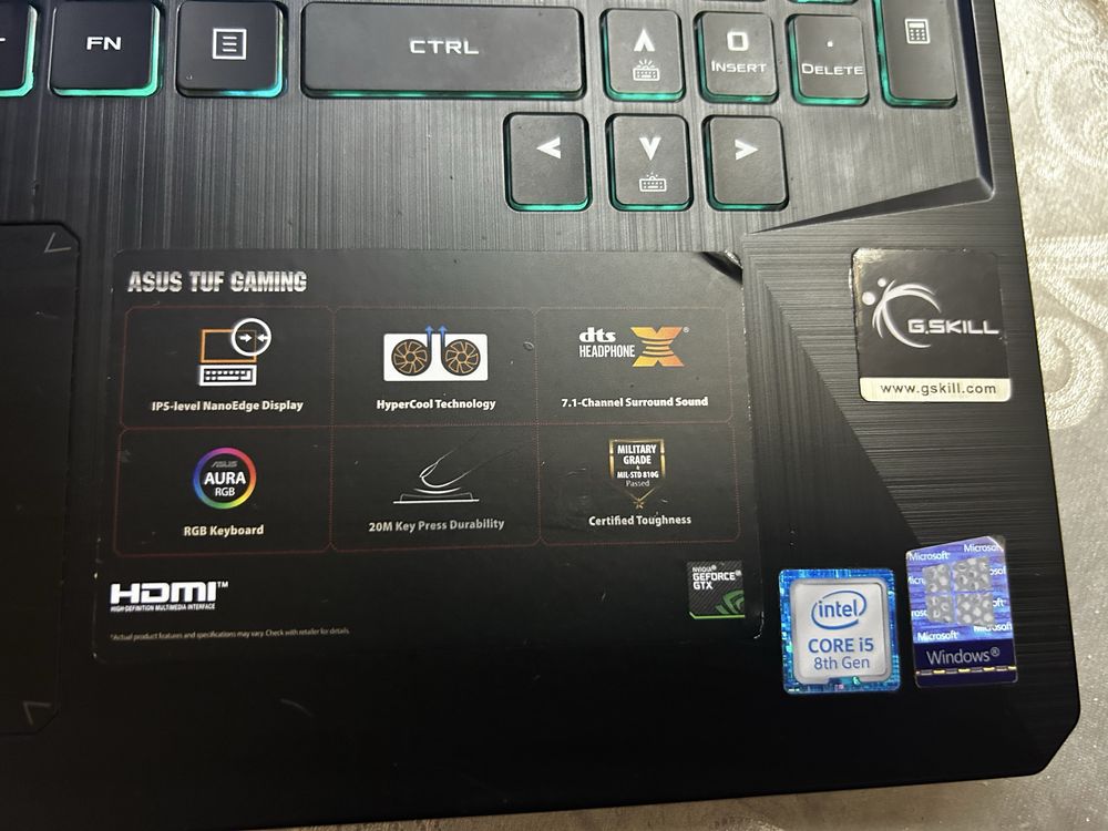 Ноутбук ASUS tuf gaming fx505g