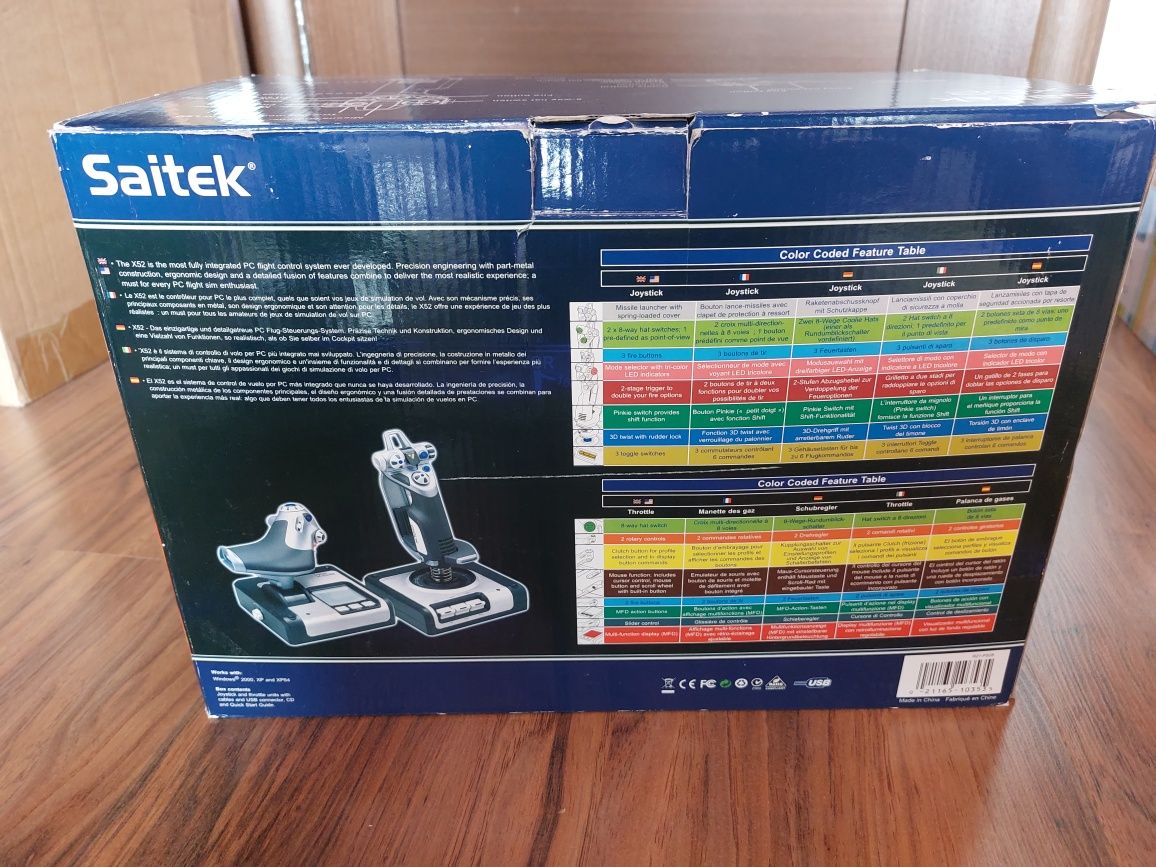 Saitek лётний штурвал, РУД,2а джойстика для ПК игр - авиосимуляторов.