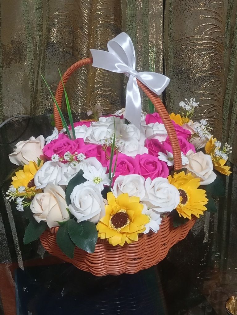 Мыльные розы большие букеты