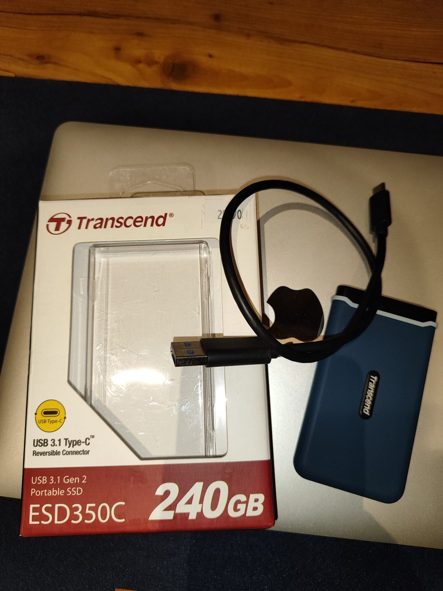 Внешний Transcend SSD M.2 USB 3.1 Gen 2 240gb