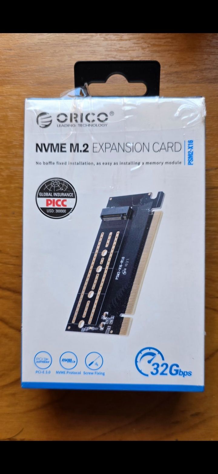 ORICO Карта расширения M.2 NVMe PCI-E 3.0 X16
