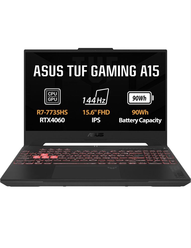 Ноутбук, ASUS TUF Gaming A15 FA507NV-LP061W Jaeger Gray