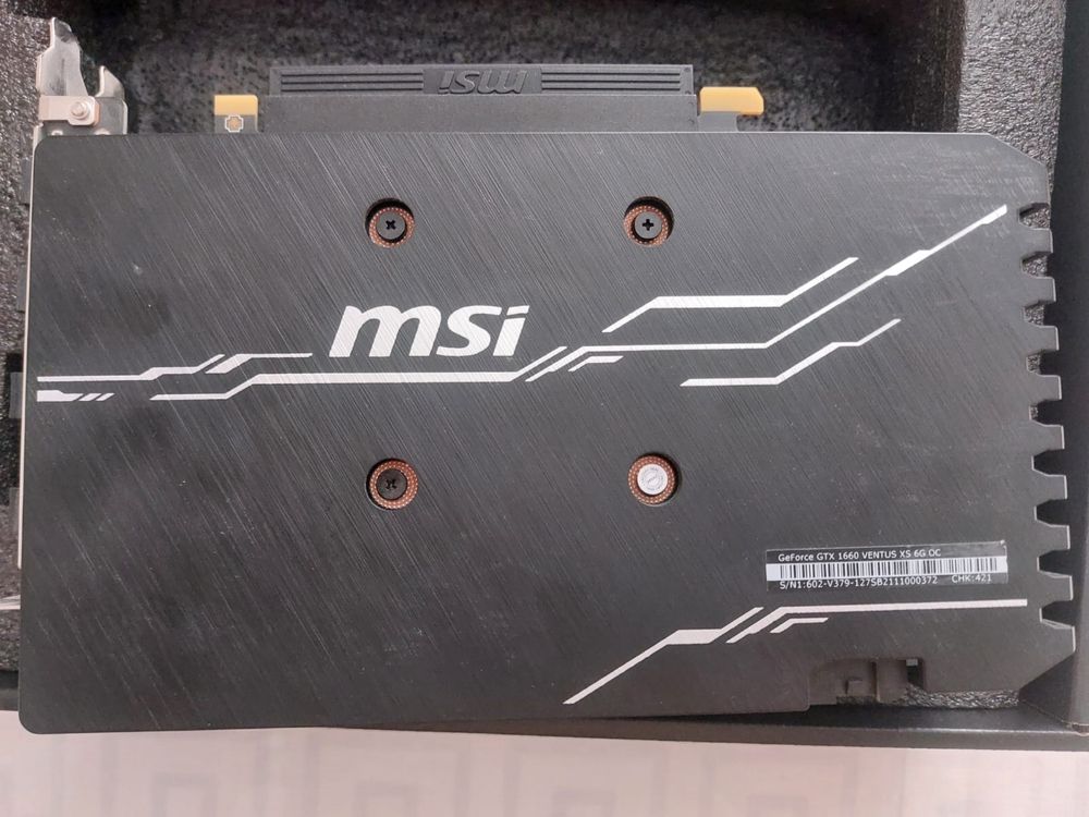 MSI GTX 1660 Ventus XS 6G OC - это высоко. видеокарта состояние новог
