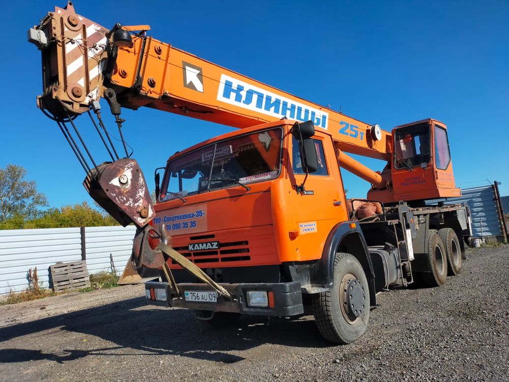 Услуги Автокрана «Клинцы» гп 25 т. На базе камаз