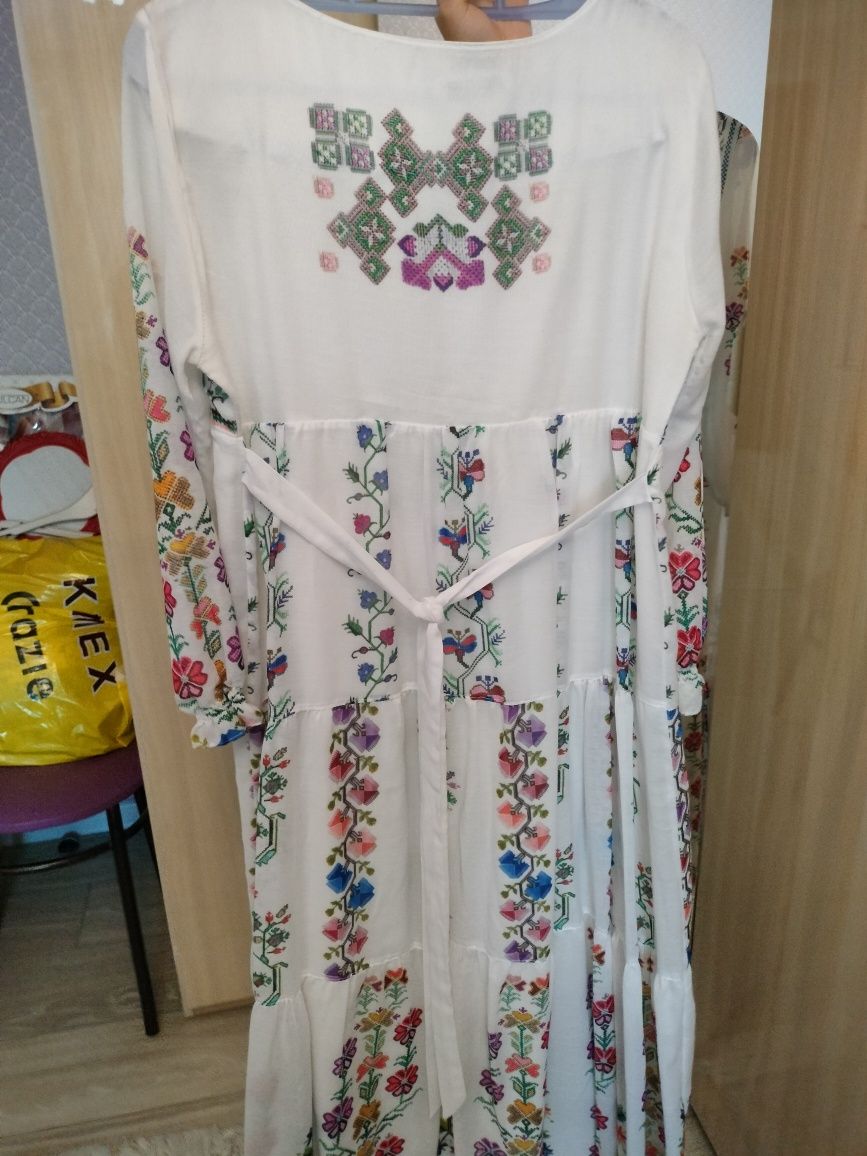 Платье летнее крестьянка
