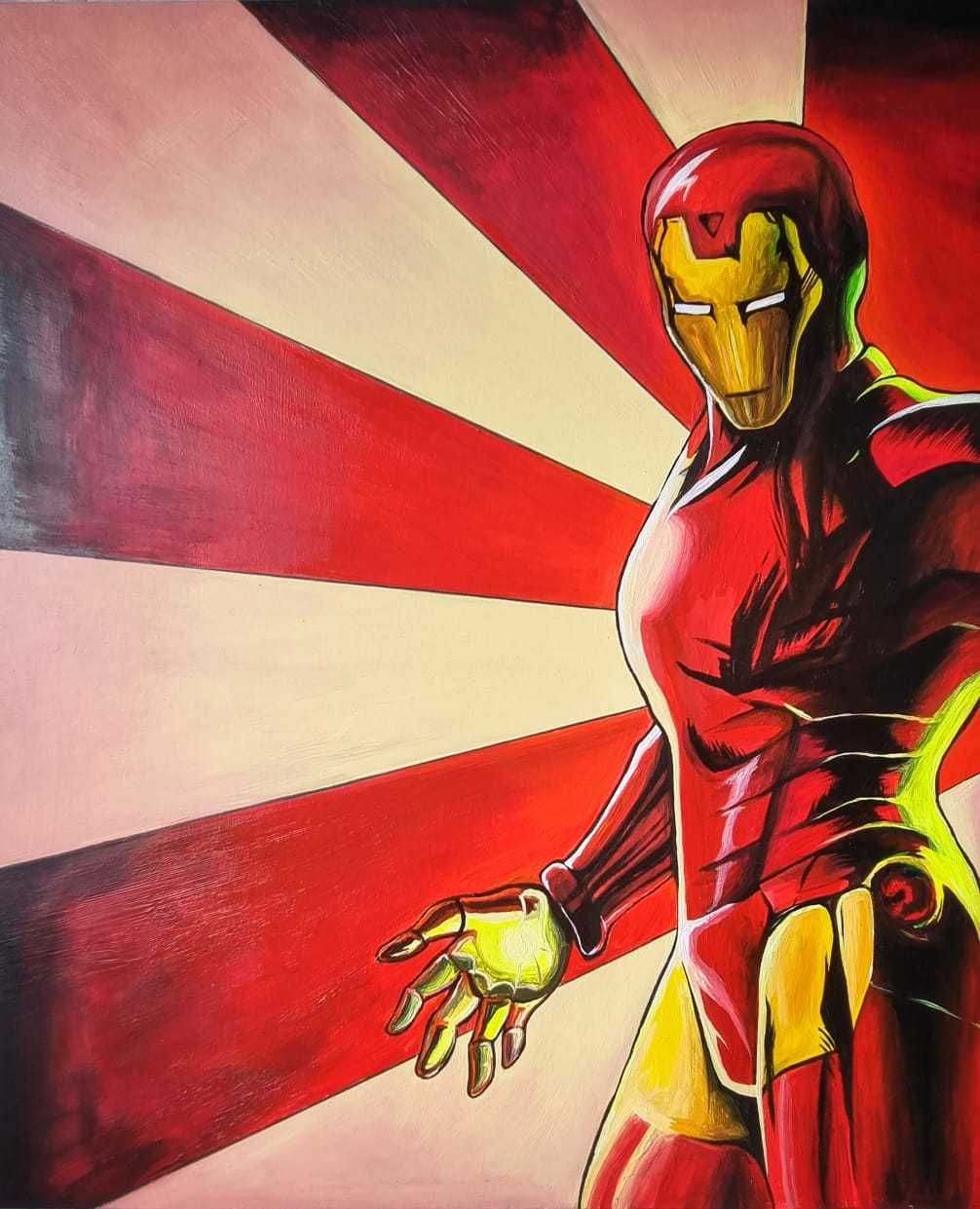 Tony Stark
Акрил, холст на подрамнике 50×60см, акриловый лак