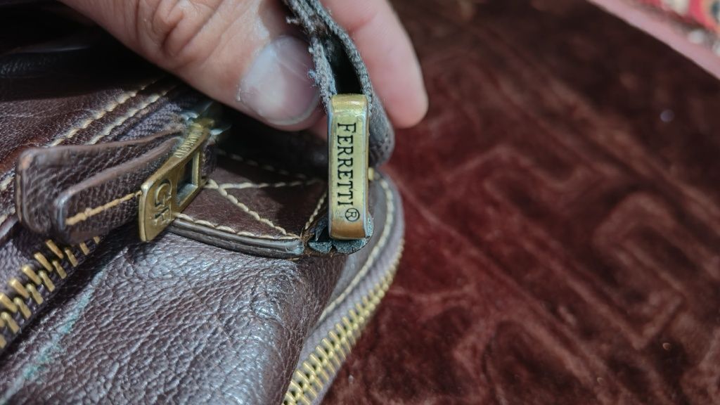 Мужская Сумка кожаная Giorgio Ferretti Италия Оригинал