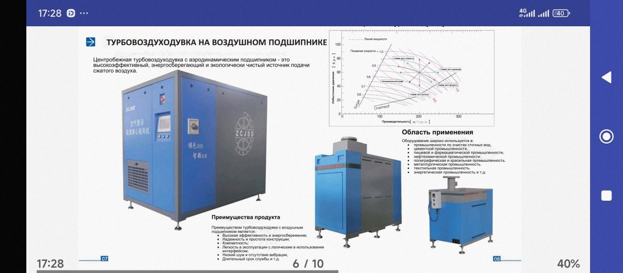 высокоскоростной турбонагнетатель, турбовоздуходувку