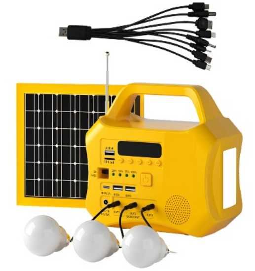 Солнечная система освещения SG1210W +  авто инвертор
