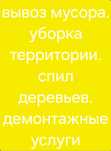 Вывоз мусора, услуги грузчиков