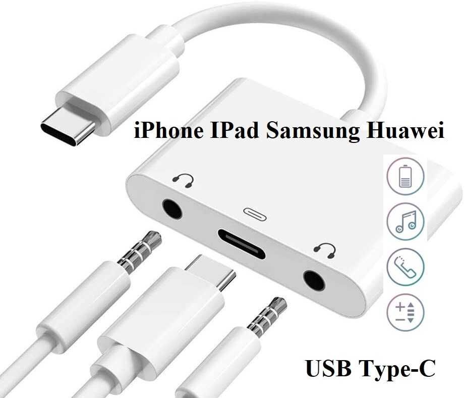 Type c  Lightning  3.5 Jack AUX  зарядка наушники