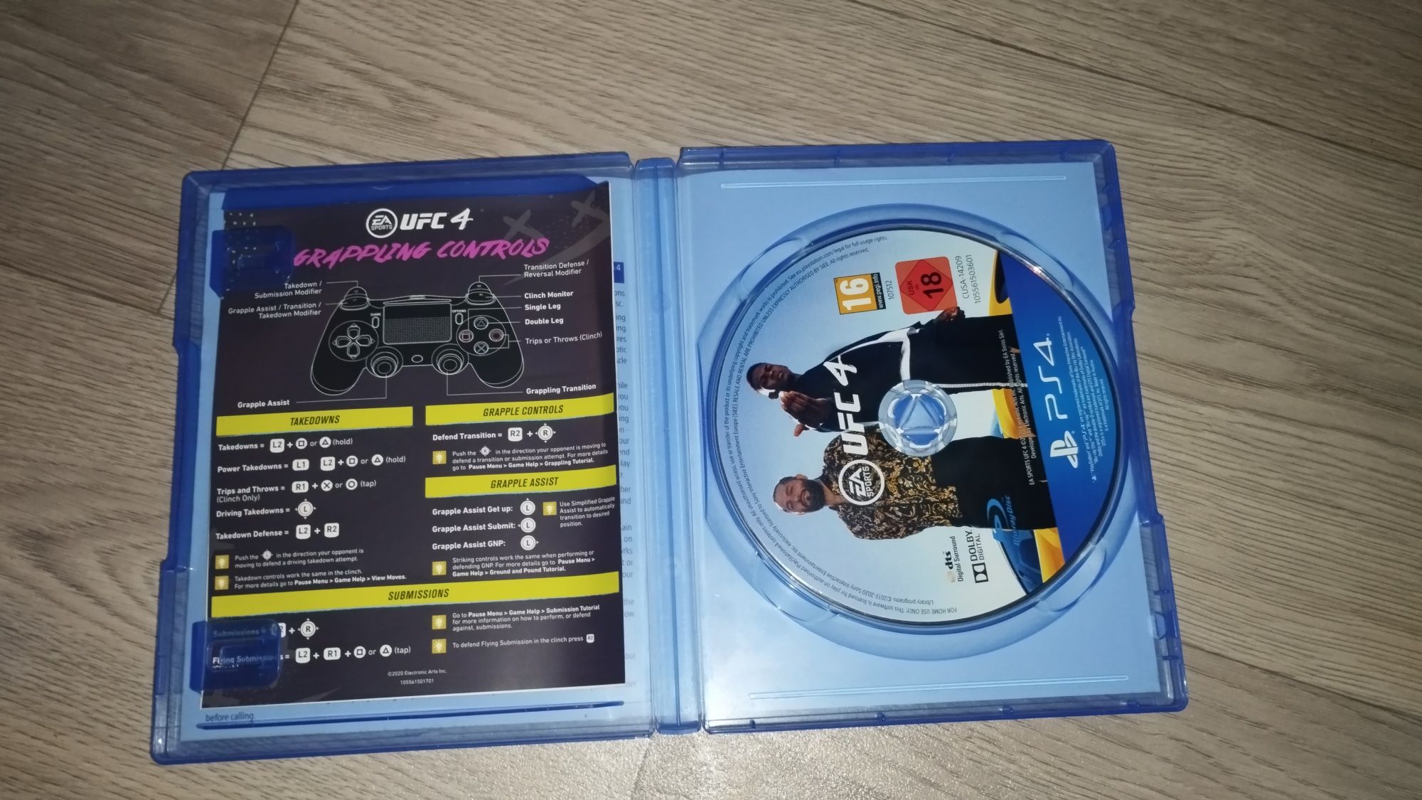 Диск UFC 4 (PS4) – отличное состояние