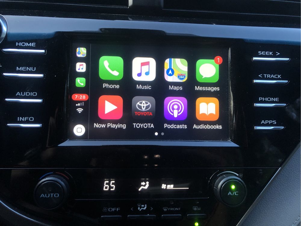Установка Apple carplay, camry 70