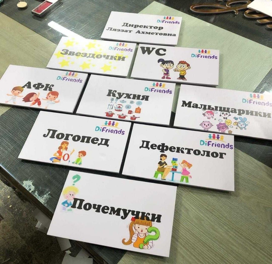 баннер,наклейки, таблички, бейджик,холст портреты,Объемные буквы