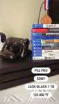 Ps4 Pro. Sony. Jet black 1 tb