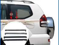 Молдинги на заднте крылья Toyota Prado 120 lexus GX 470