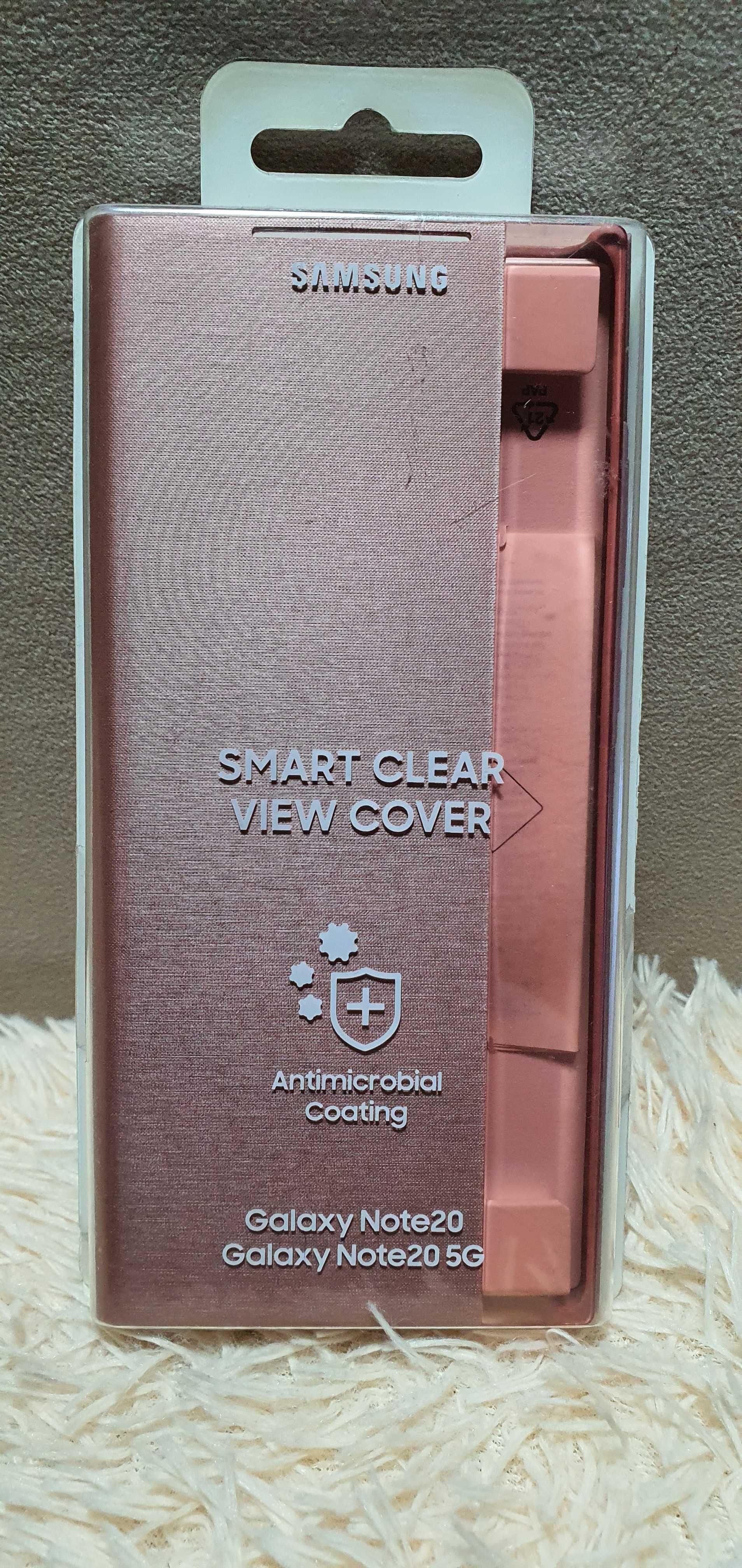 Оригинал новый чехол Samsung Note20 Smart led