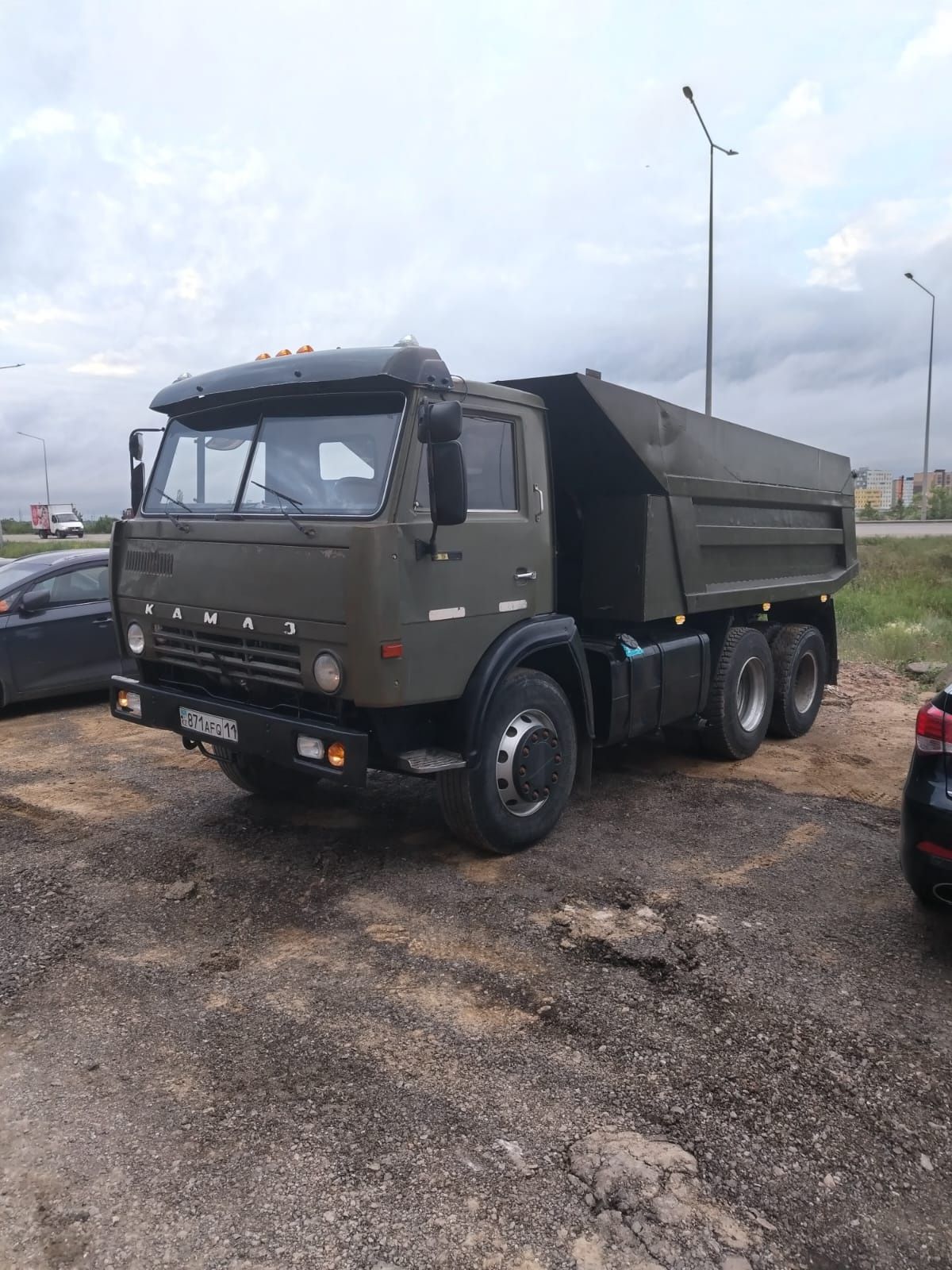 Работа самосвал камаза.  с прицепом и без прицепа