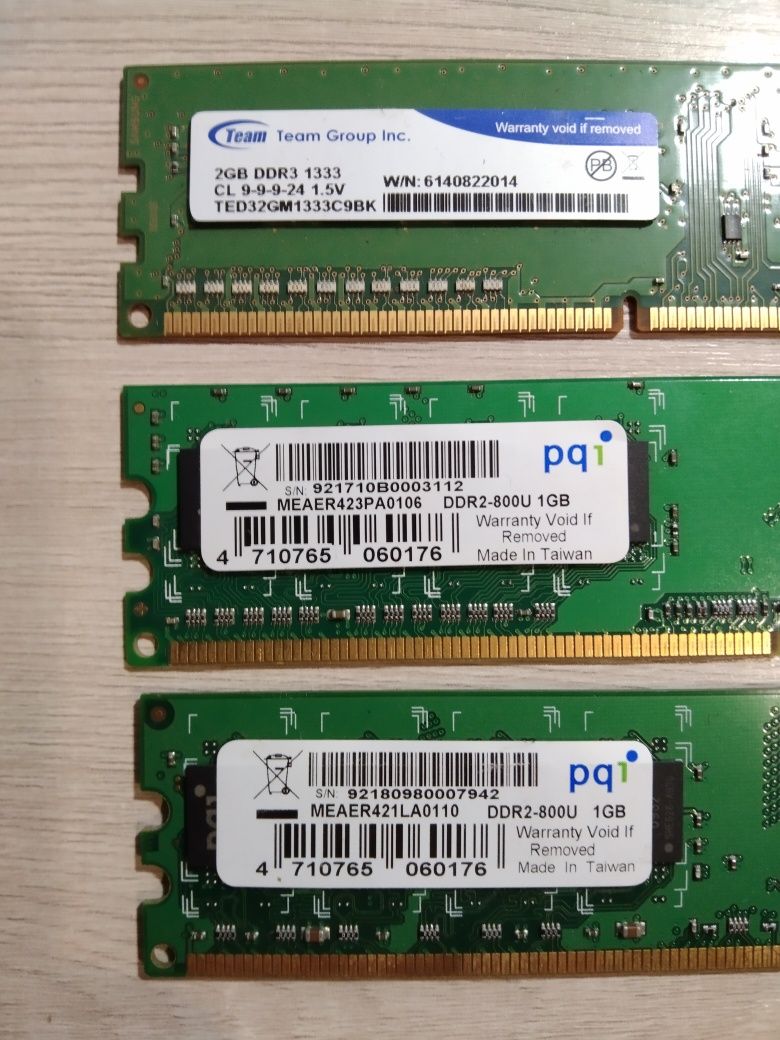 Оперативная память DDR2 DDR3 DDR4