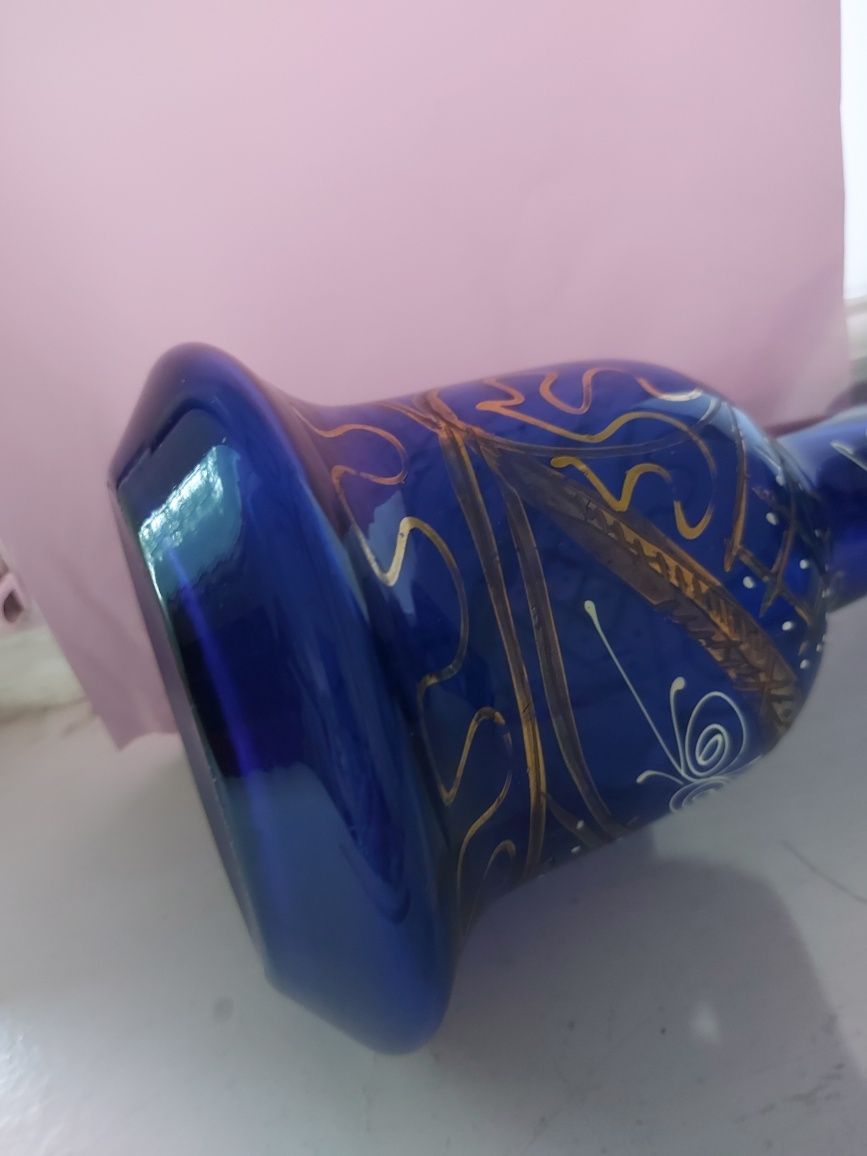 Ваза  кобальт синий