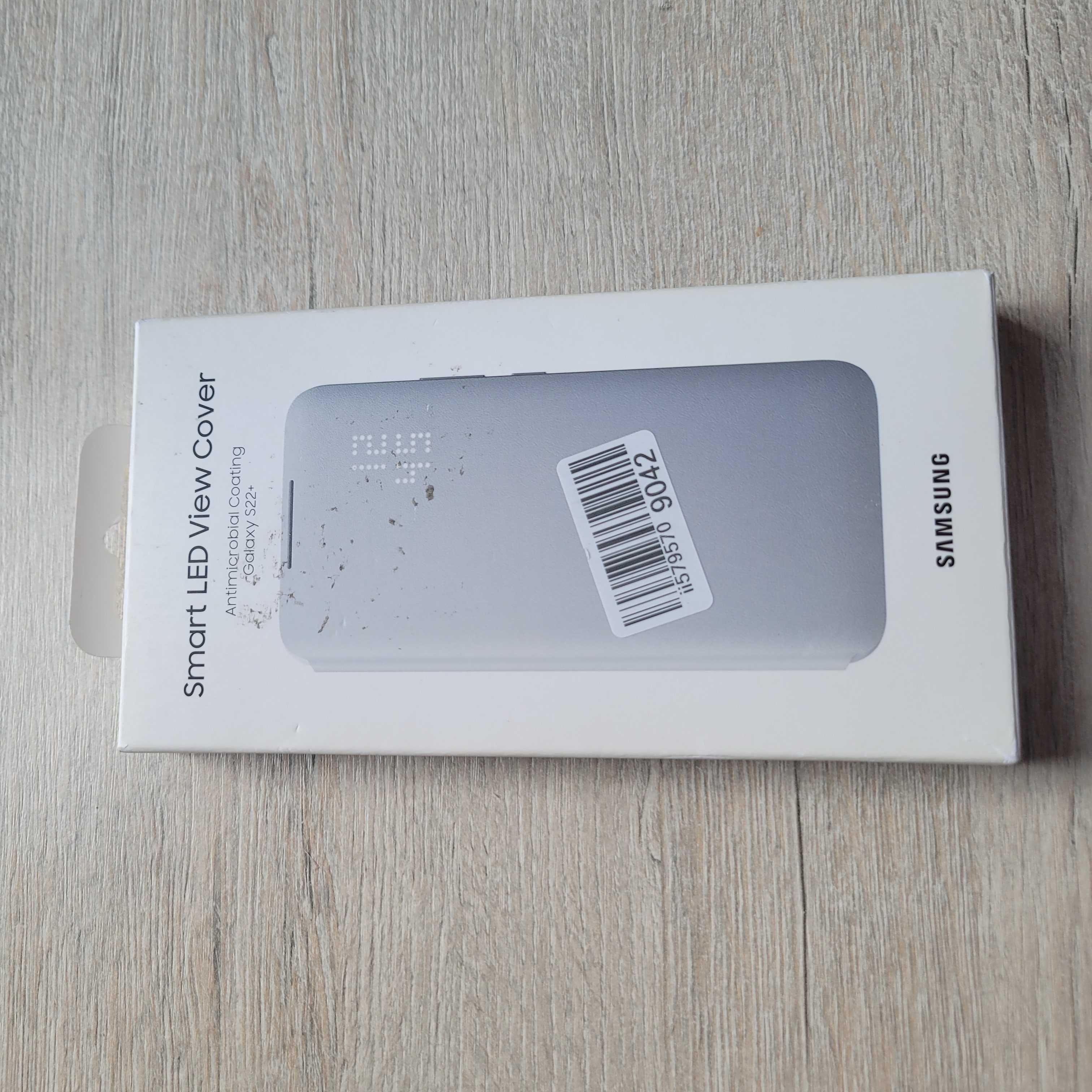 Чехол для Samsung Galaxy S22+ Smart LED, светло-серый