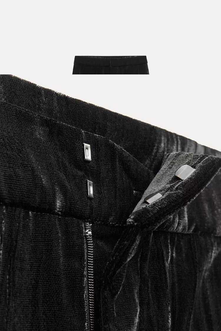 Бархатные брюки ZARA