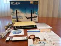 Роутер TP-LINK плюс сетевой адаптер