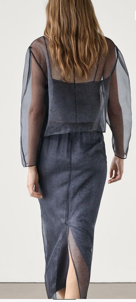 Юбка НОВАЯ, Massimo Dutti, шелковая, рр S