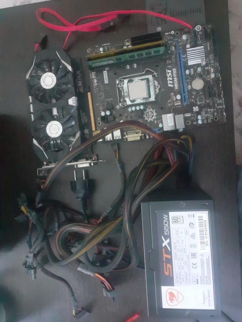 Комплектующие б/у i5 1050ti 550w 80+