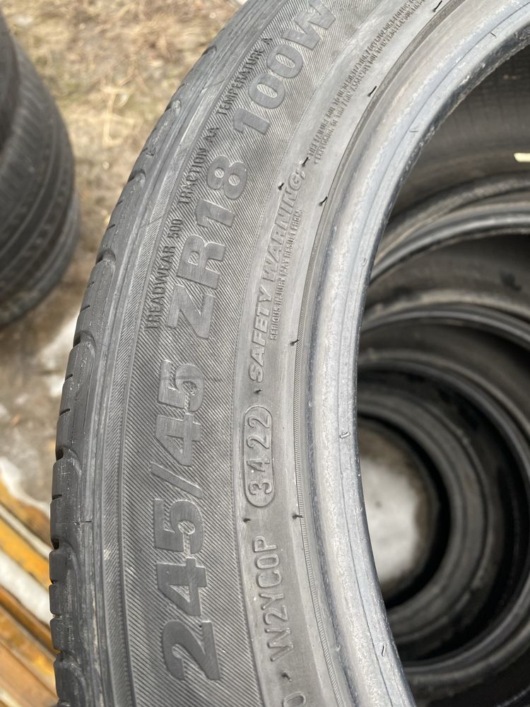Комплект летние шины 245/45/18 245/45R18.