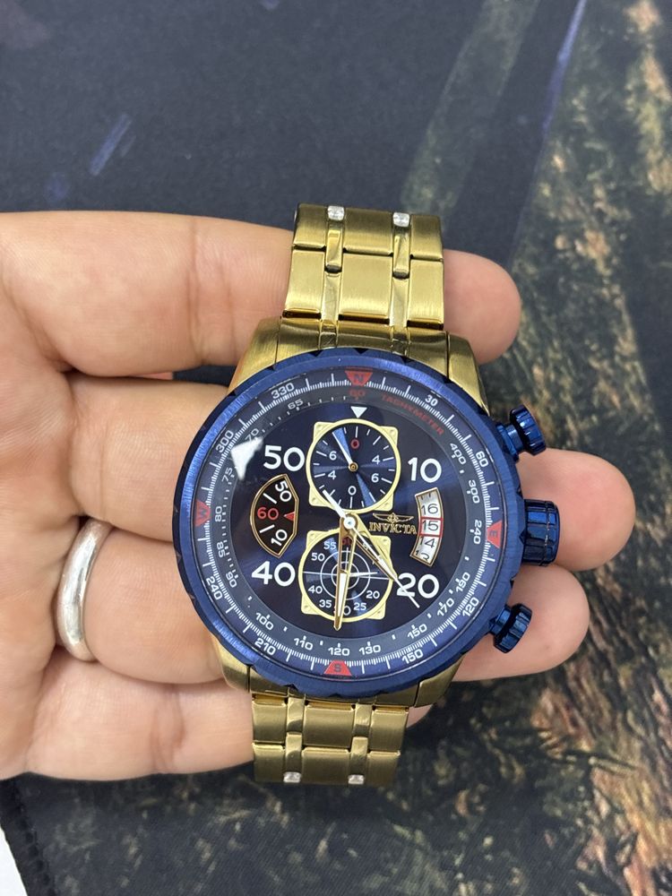 Invicta Aviator Gold