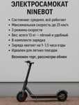 Электросамокат NINEBOT, до 25 км/ч, торг