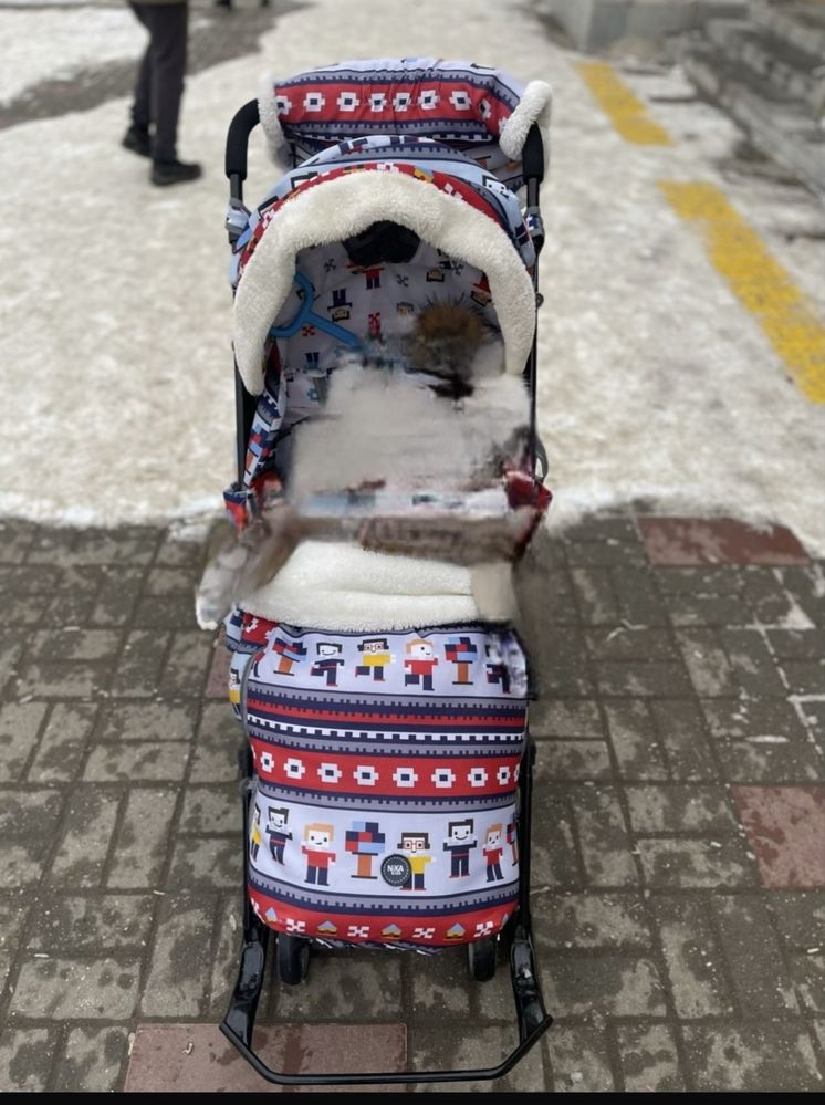 Продам санки коляску для мальчика