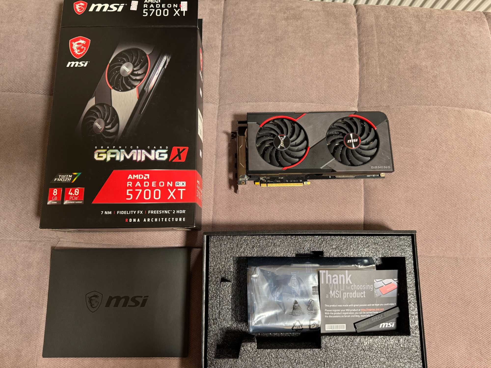 Видеокарта RX 5700XT MSI GamingX (8gb)
