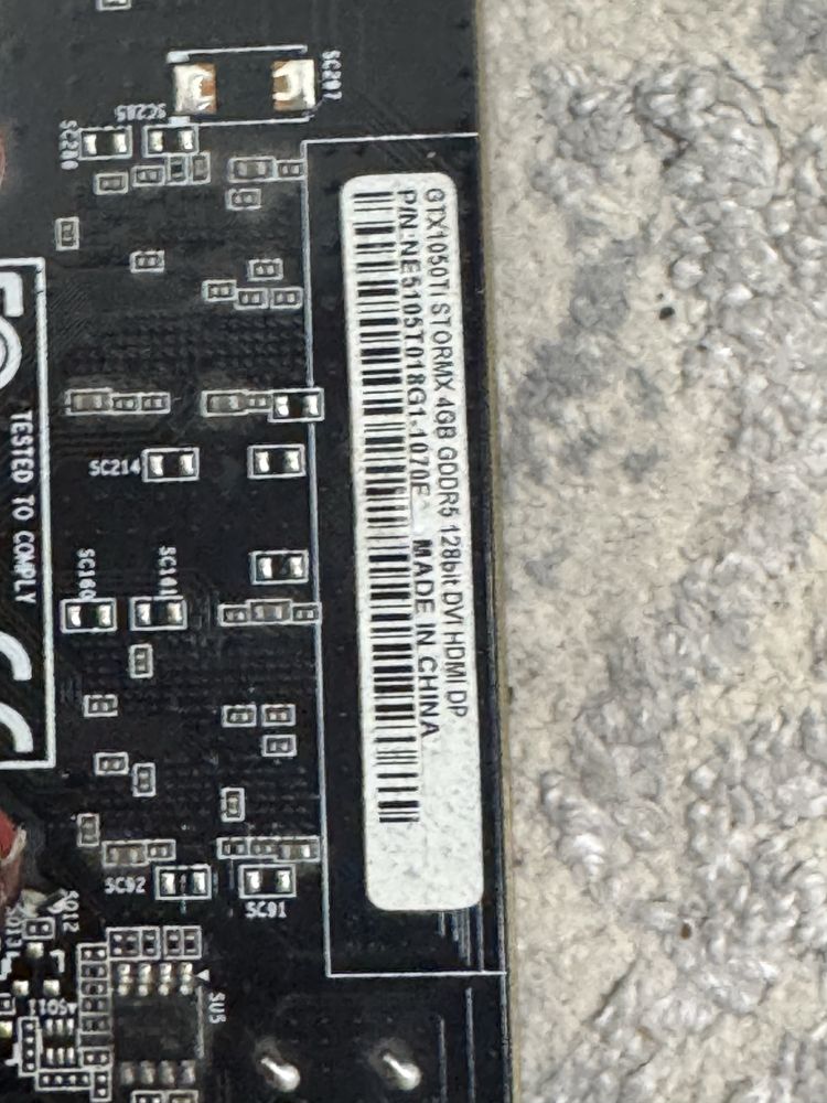 Продам видеокарту gtx1050ti
