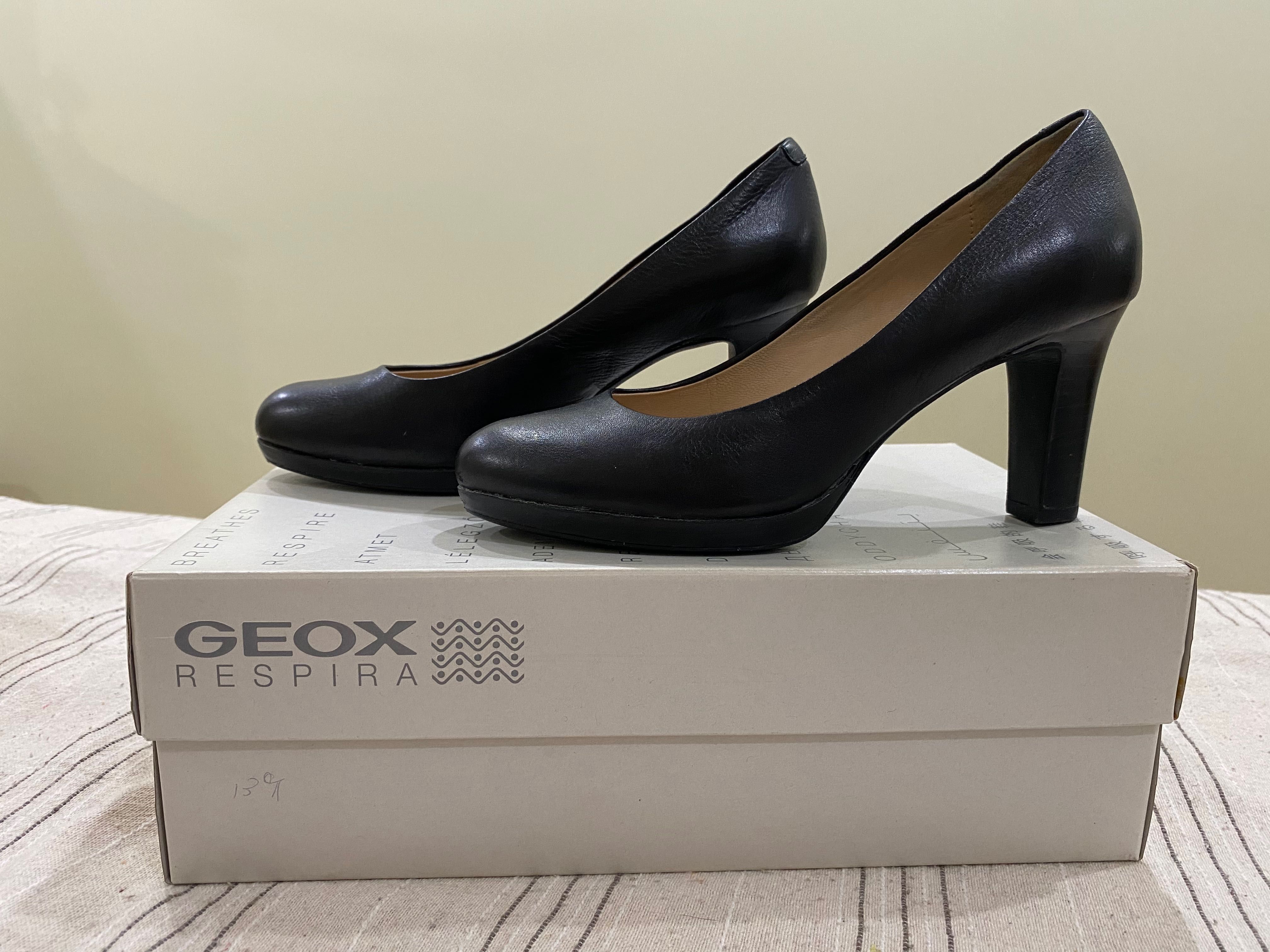 Удобные кожаные туфли Geox БУ
