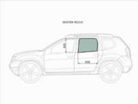 Стекло заднее левое опускное  Dacia Duster