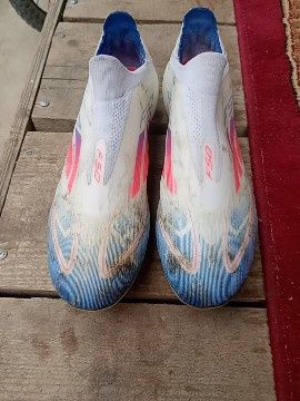 AdidasF50 сине белом цвете