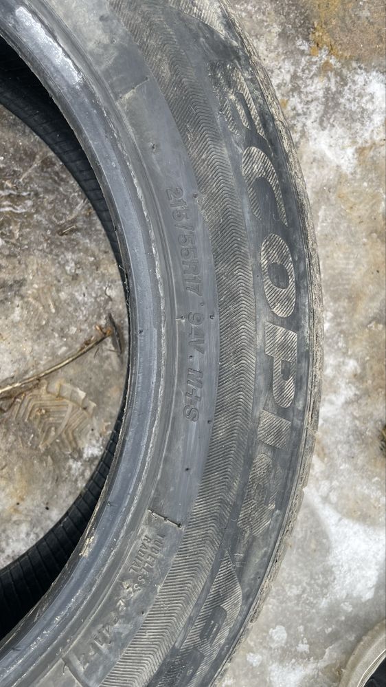 Продам летние шины 215/55/17