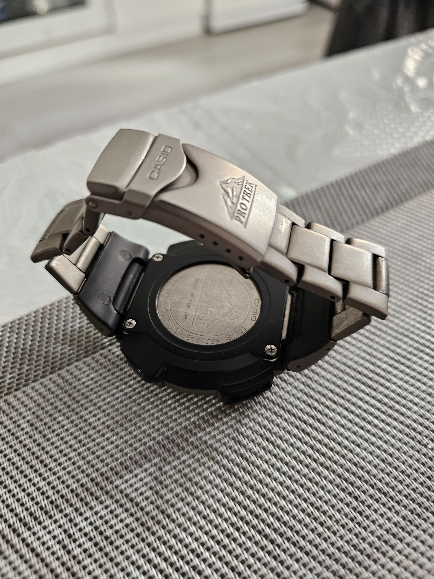 Casio pro track 240T Титан, зарядка от солнечной батареи