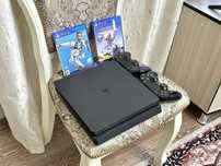 Sony PS 4 Slim / 1:TB Памяти / Два Джойстика/ Игры