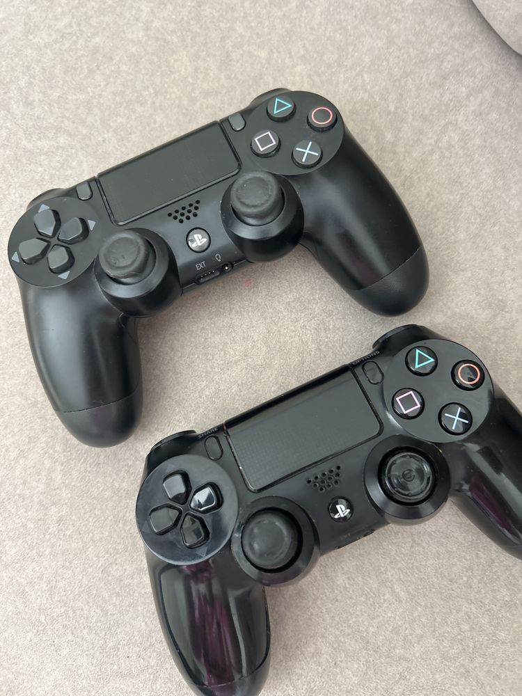 PS4 slim игровая приставка,полная комлектация шнуров,872 ГБ,2 джостика