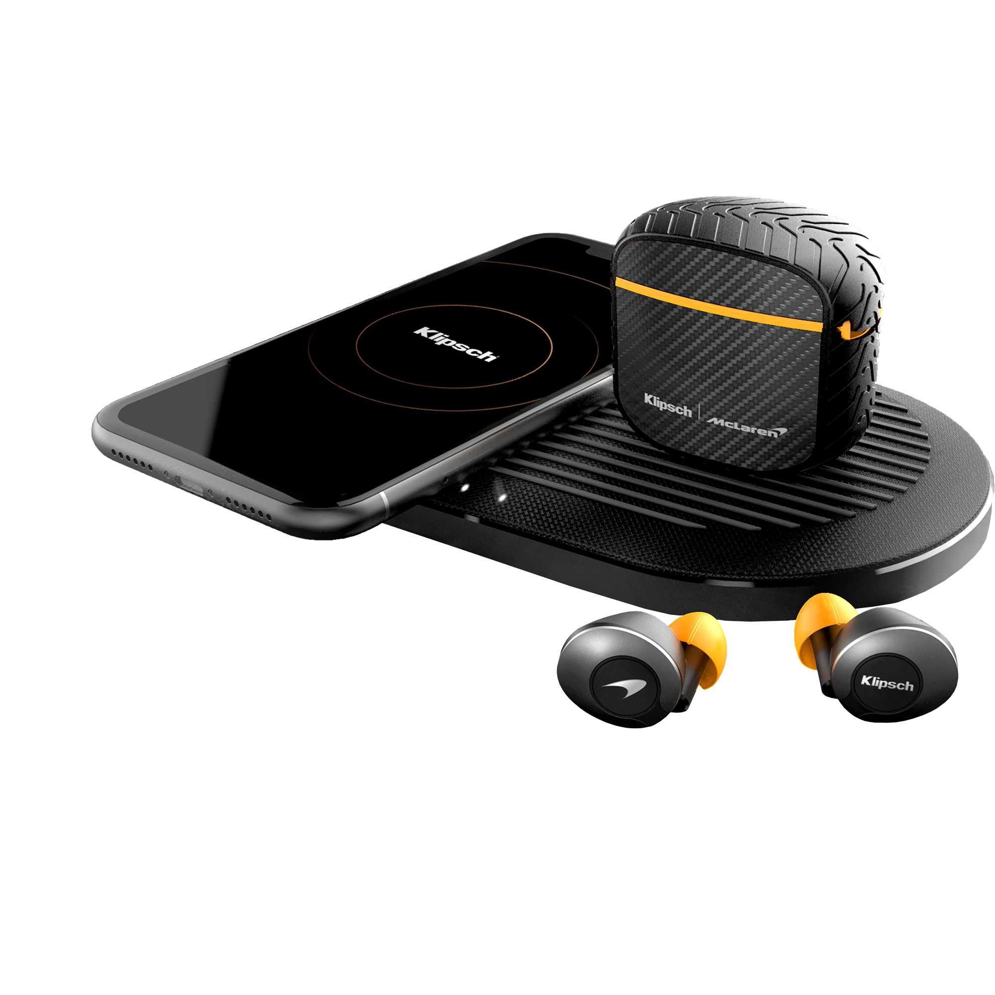 Наушники Klipsch T5 II TRUE Wireless Anc McLaren Edition, черный