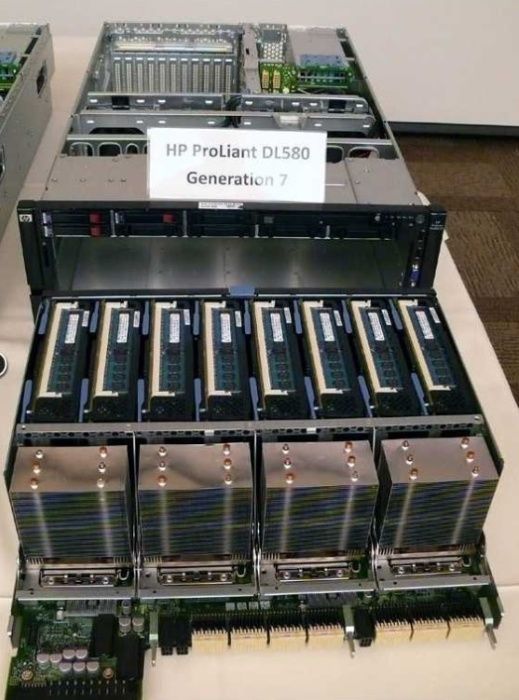 СЕРВЕР HP DL580 G7 40ядер 80потоков/ 512Gb RAM/2*500GB HDD