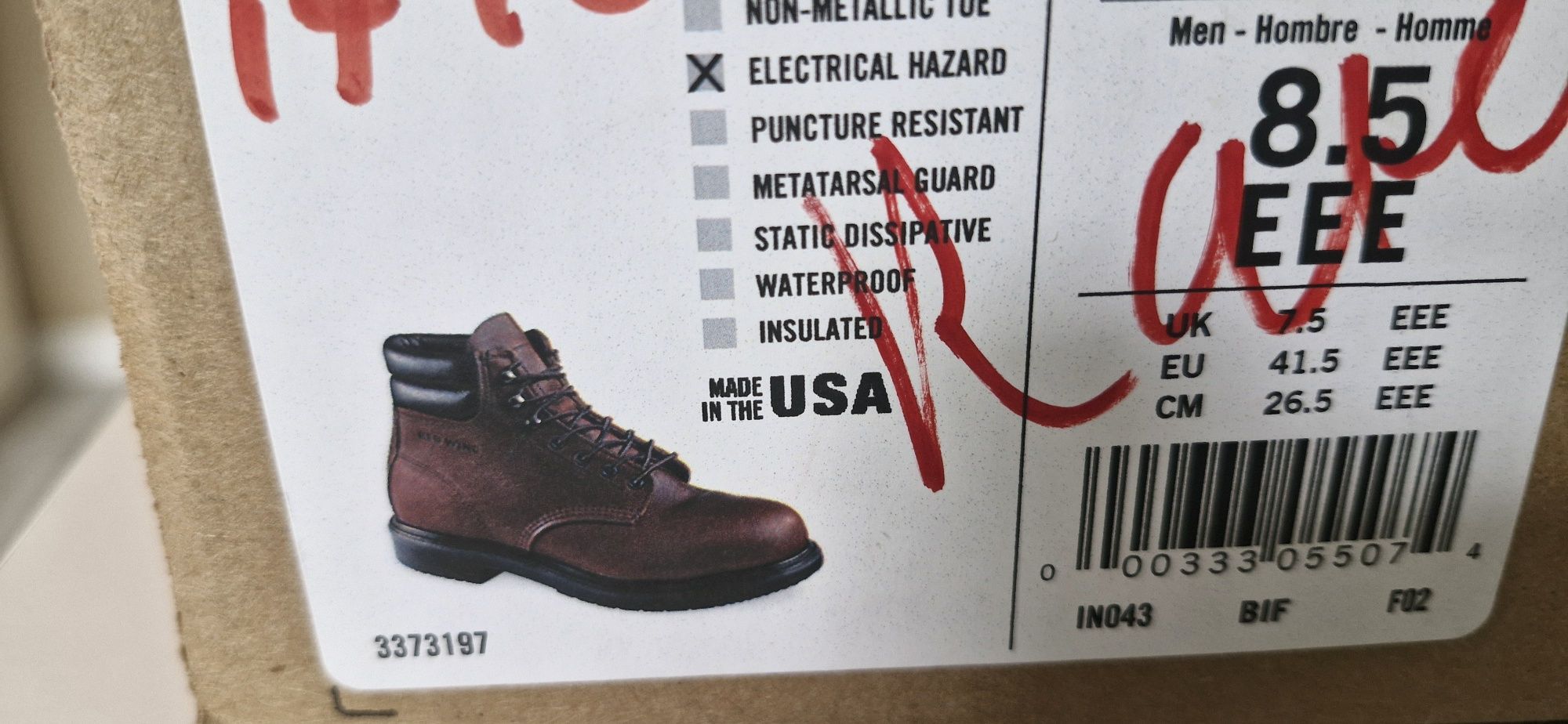 Ботинки "Red Wing" 41.5 размера