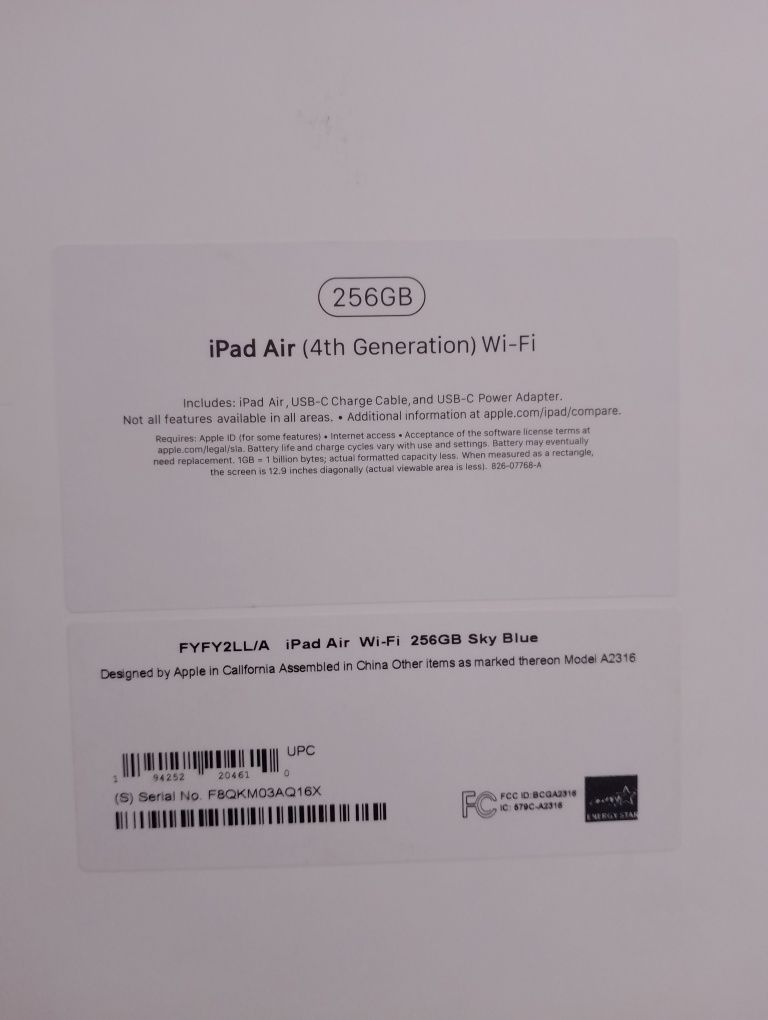 Ipad Air (4th Generation) 256 Gb