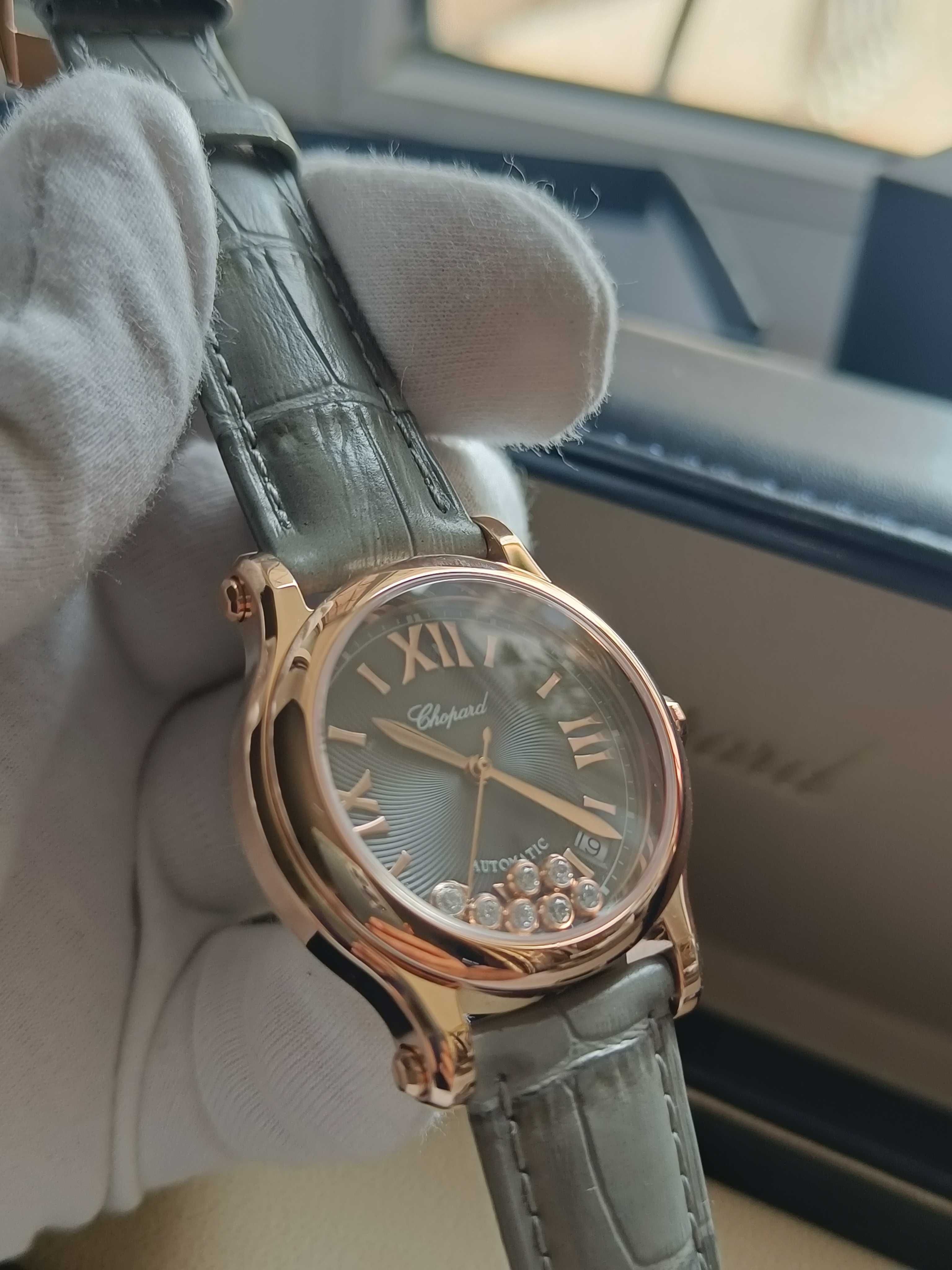 Женские часы Chopard Шопард с плавающими цирконами